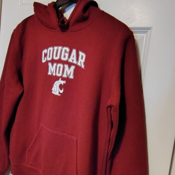 Jones & Mitchell Officially Licensed Collegiate WSU Cougar Mom Hoodie Maroon NWT - Picture 7 of 10